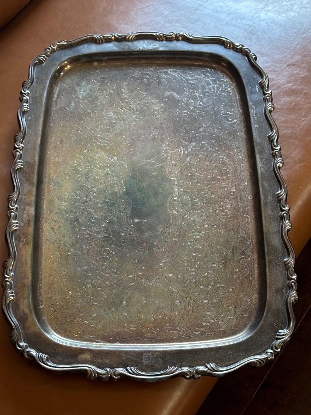 Oneida USA Silver Waiter Large Platter Tray